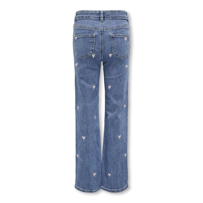 Only KOGJUICY WIDE LEG HEART EMB JEANS N: Light Medium Blue Denim/EMBROIDE | Freewear KOGJUICY WIDE LEG HEART EMB JEANS N: - www.freewear.nl - Freewear