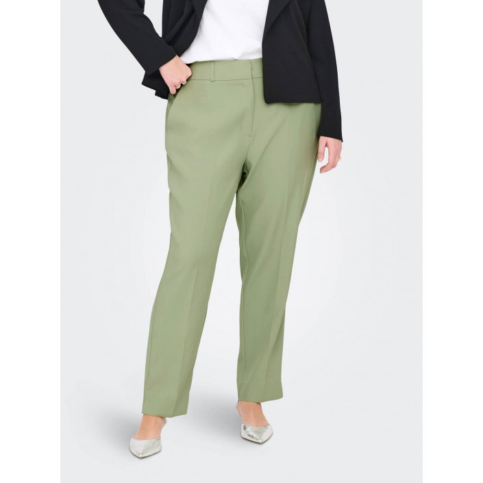 Carmakoma CARVERONICA-ELLY LIFE HW PANT TLR Desert Sage | Freewear CARVERONICA-ELLY LIFE HW PANT TLR - www.freewear.nl - Freewear