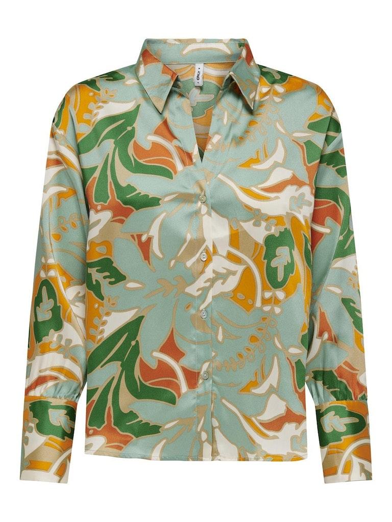 Only Onlpalma L/s Shirt Tangerine MULTICOLOR S