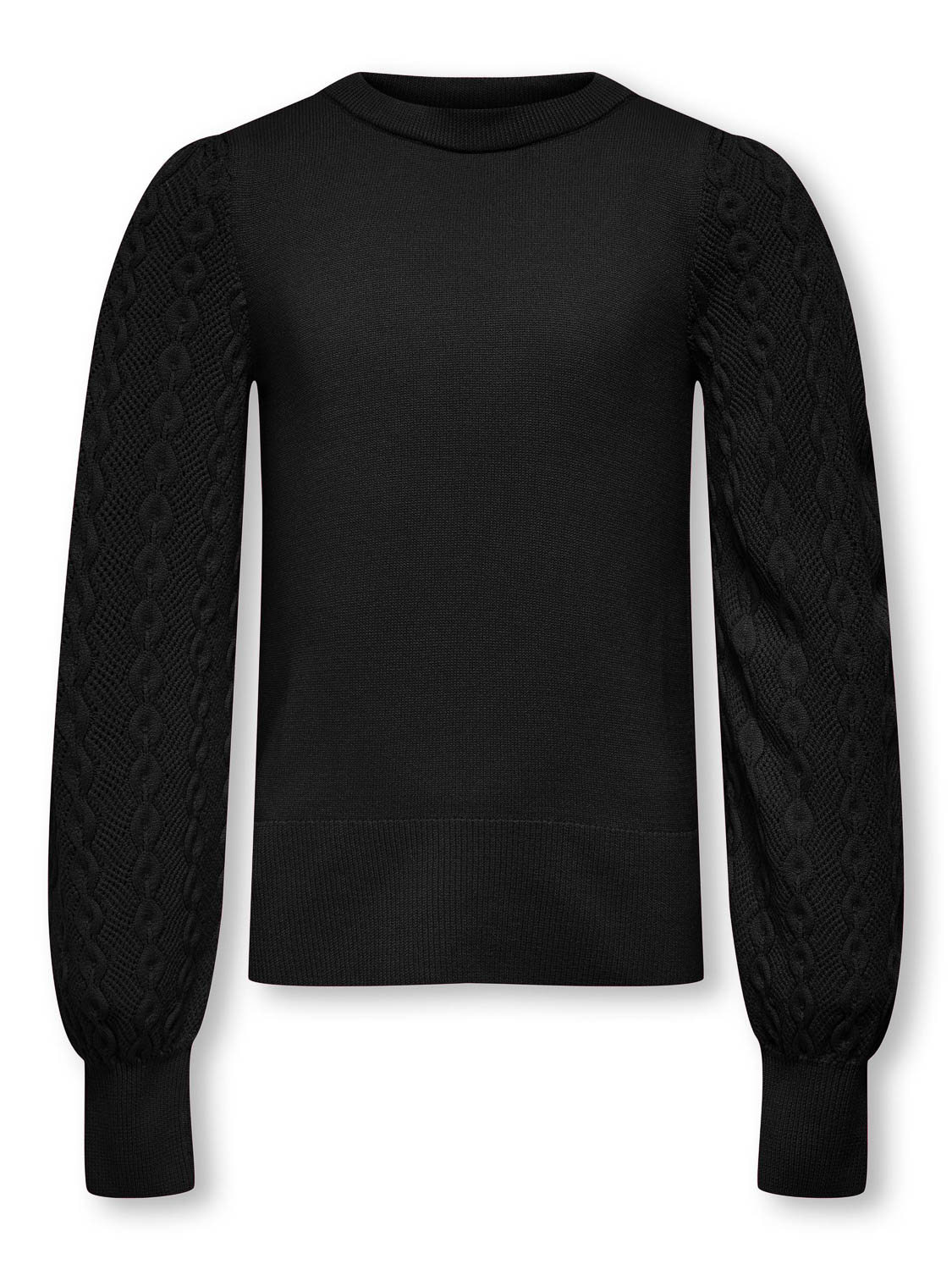 ONLY KOGSYLVIA LS STRUCTURE O-NECK KNT Meisjes Trui - Maat 110/116
