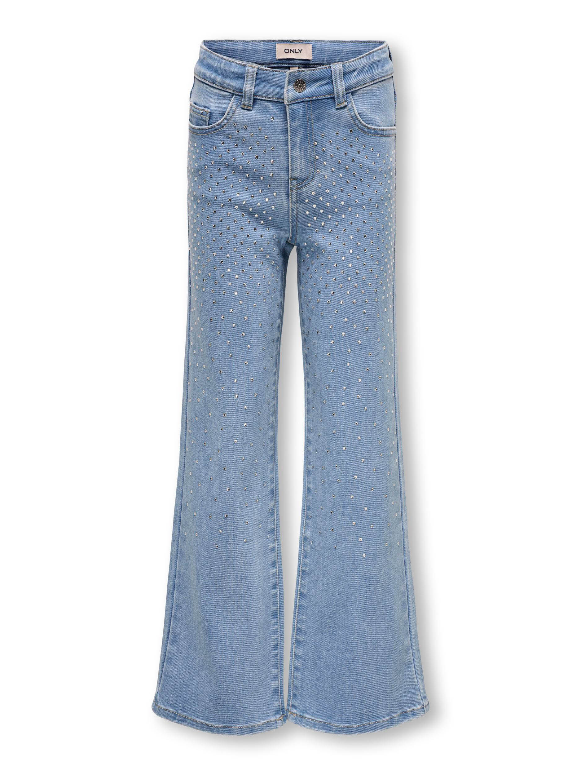 ONLY KOGJUICY WIDE RHINESTONE DNM Meisjes Jeans - Maat 152