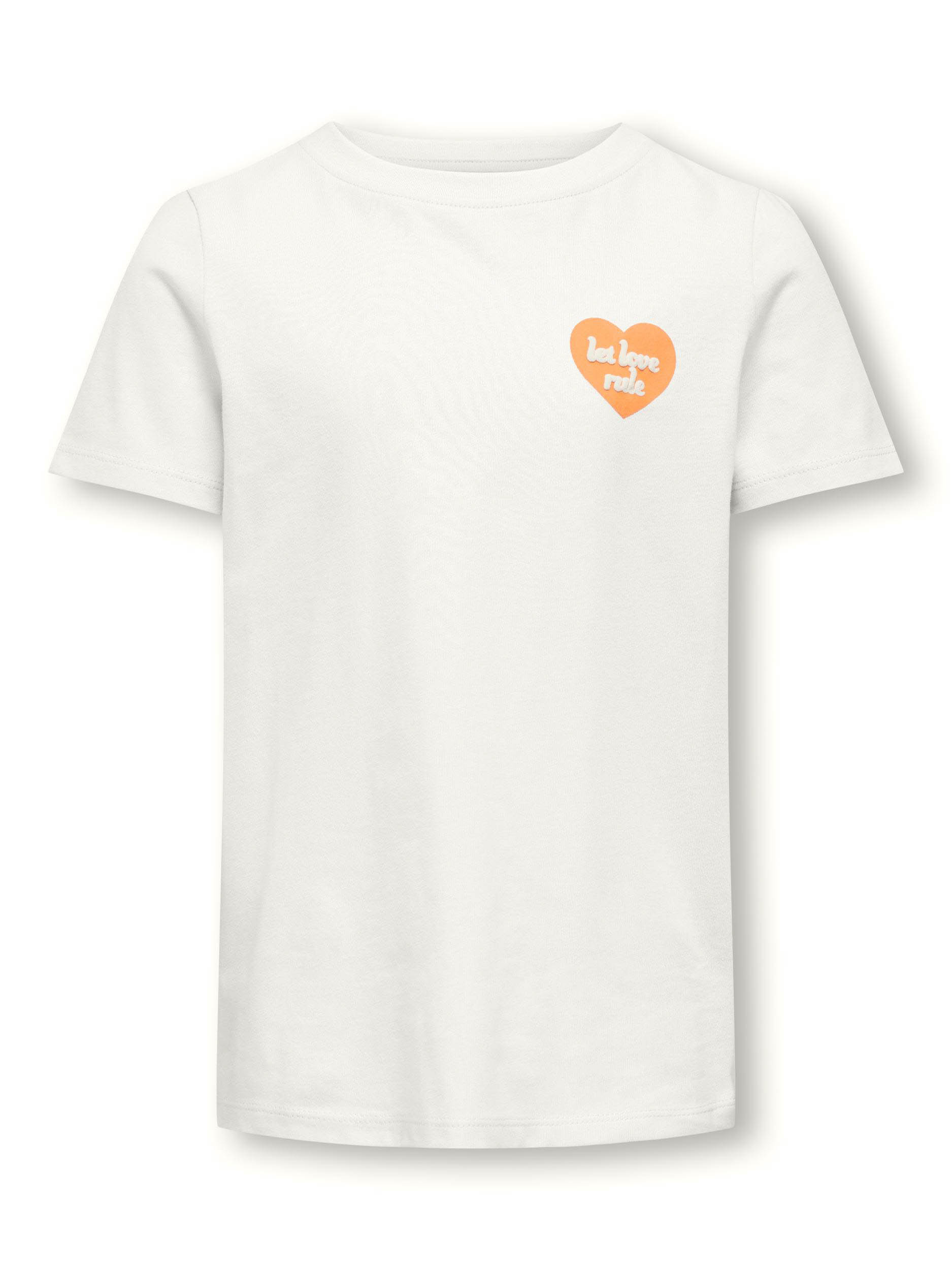 ONLY KOGSENNA S/S HEART TOP BOX JRS Meisjes T-shirt - Maat 122/128