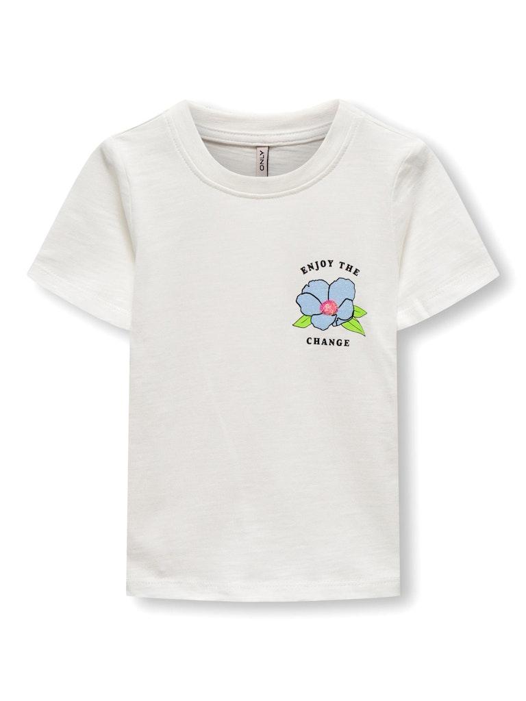 Only Kids Kmgbone Reg S/s Flowers Top Box Jrs