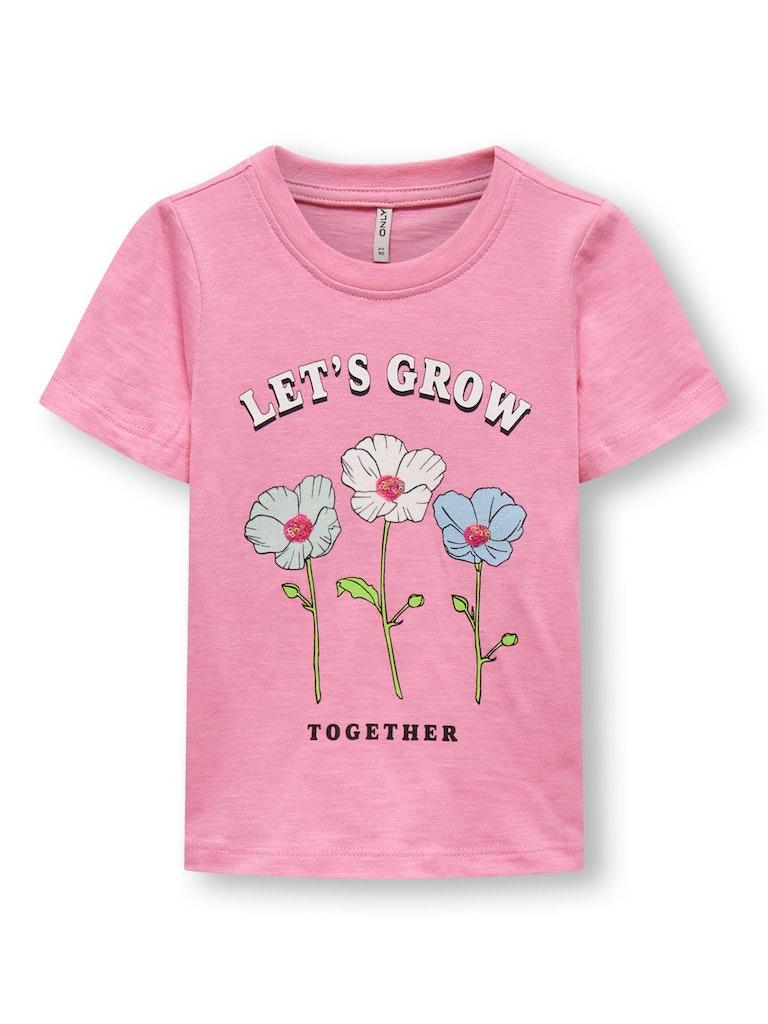 Only Kids Kmgbone Reg S/s Flowers Top Box Jrs