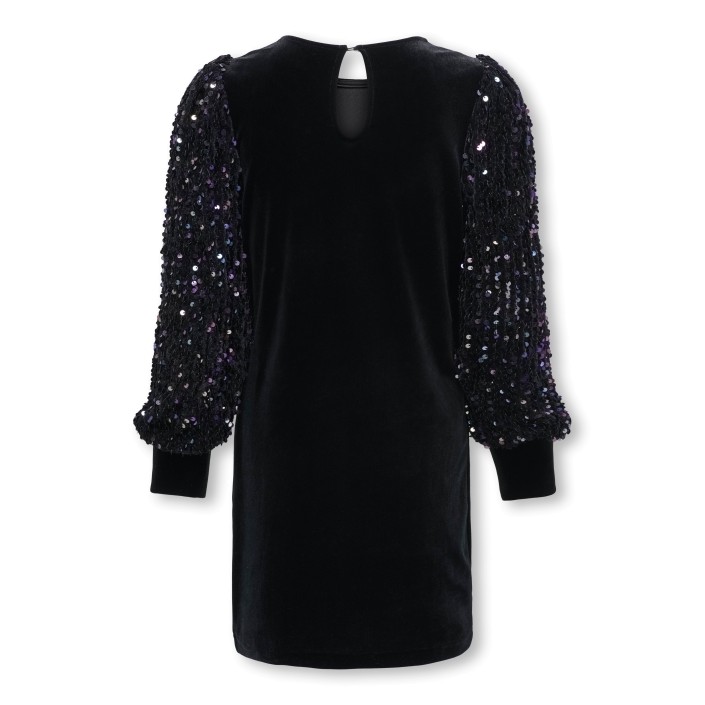 Only KOGCONFIDENCE L/S SEQUINS DRESS JRS Black | Freewear KOGCONFIDENCE L/S SEQUINS DRESS JRS - www.freewear.nl - Freewear
