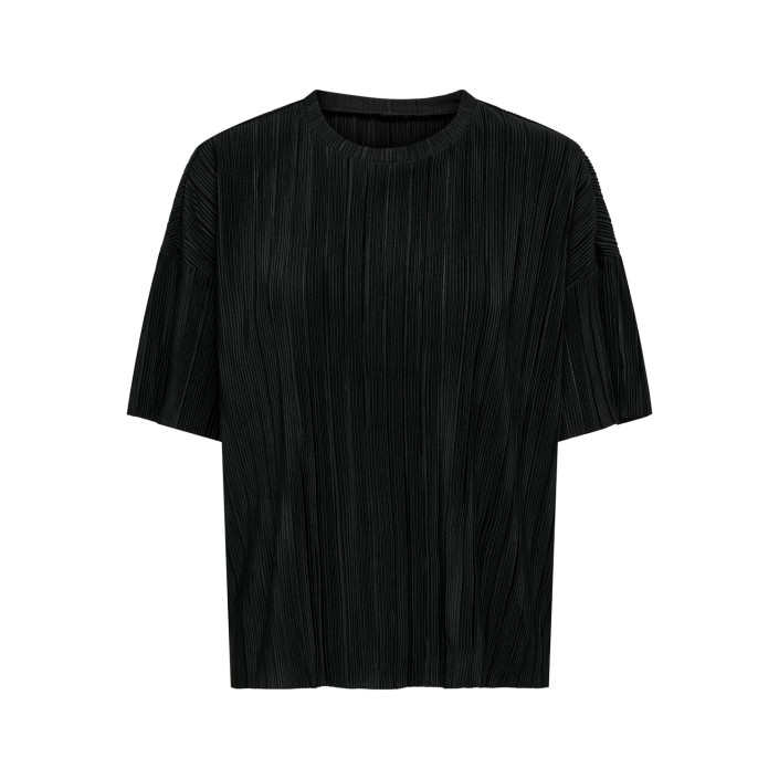 Only ONLRAVENNA S/S PLISSE TOP NOOS JRS Black | Freewear ONLRAVENNA S/S PLISSE TOP NOOS JRS - www.freewear.nl - Freewear