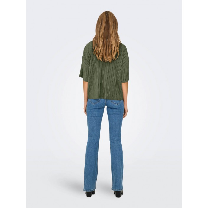Only ONLRAVENNA S/S PLISSE TOP NOOS JRS Four Leaf Clover | Freewear ONLRAVENNA S/S PLISSE TOP NOOS JRS - www.freewear.nl - Freewear