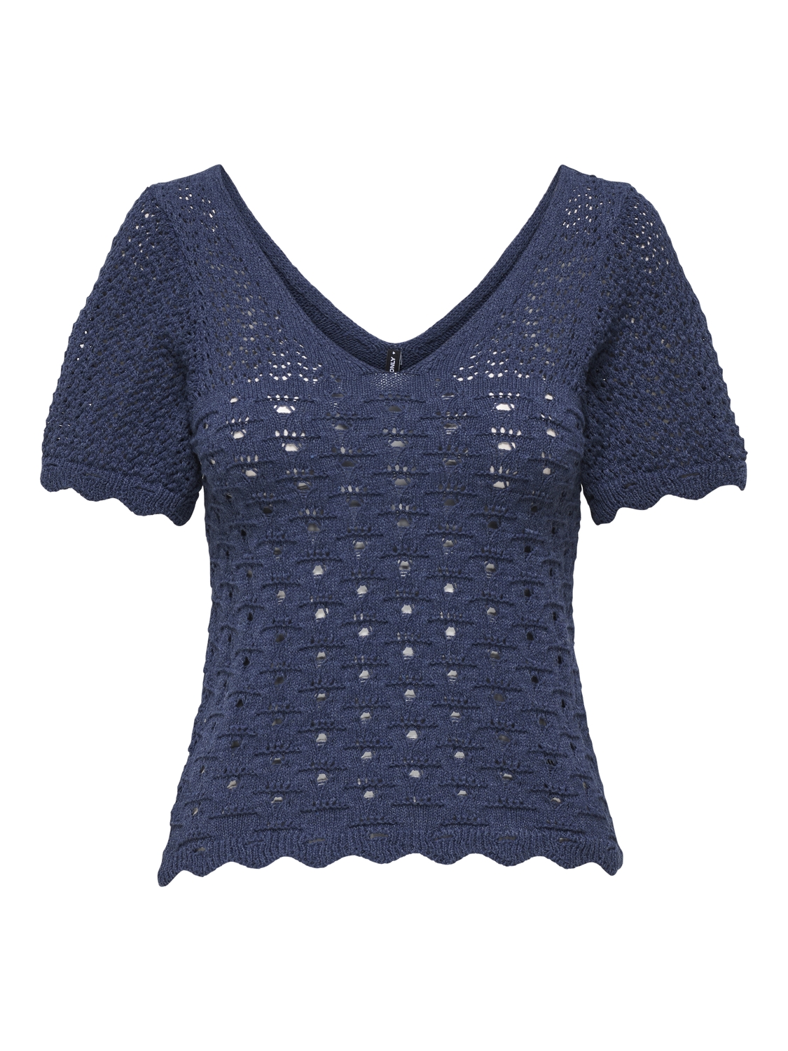 ONLY - ONLBECCA LIFE SS V-NECK TOP KNT - Dames - Gebreide truien-XL