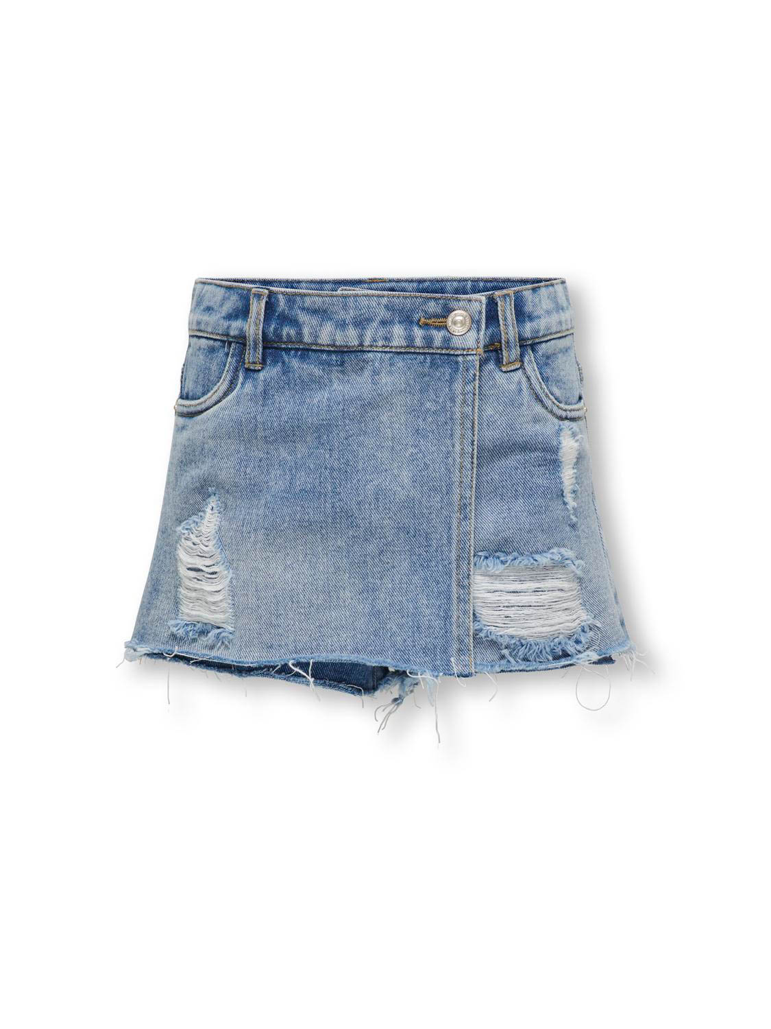 Only Kogtexas Wrap Dnm Skort Gua