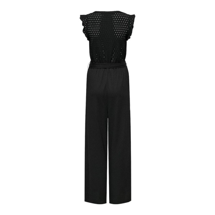 Only ONLELISA S/L V-NECK JUMPSUIT JRS Black | Freewear ONLELISA S/L V-NECK JUMPSUIT JRS - www.freewear.nl - Freewear