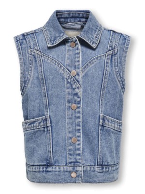 Only KOGKENNEDY SL DNM WAISTCOAT BJ Medium Blue Denim | Freewear KOGKENNEDY SL DNM WAISTCOAT BJ - www.freewear.nl - Freewear