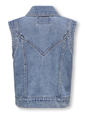 Only KOGKENNEDY SL DNM WAISTCOAT BJ Light Blue Denim | Freewear KOGKENNEDY SL DNM WAISTCOAT BJ - www.freewear.nl - Freewear