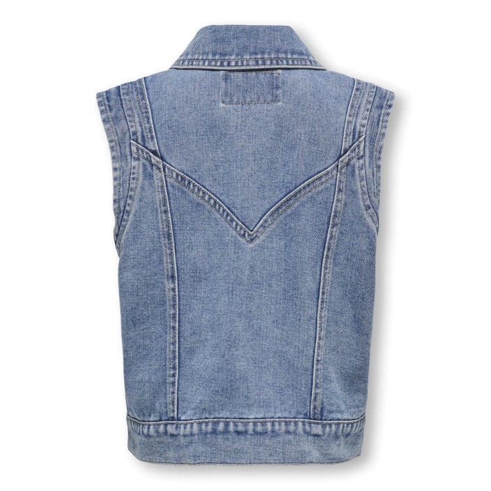 Only KOGKENNEDY SL DNM WAISTCOAT BJ Light Blue Denim | Freewear KOGKENNEDY SL DNM WAISTCOAT BJ - www.freewear.nl - Freewear
