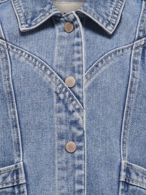 Only KOGKENNEDY SL DNM WAISTCOAT BJ Light Blue Denim | Freewear KOGKENNEDY SL DNM WAISTCOAT BJ - www.freewear.nl - Freewear