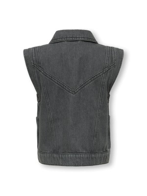 Only KOGKENNEDY SL DNM WAISTCOAT BJ Light Grey Denim | Freewear KOGKENNEDY SL DNM WAISTCOAT BJ - www.freewear.nl - Freewear