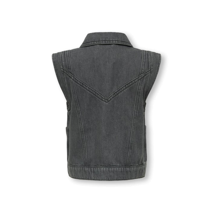 Only KOGKENNEDY SL DNM WAISTCOAT BJ Light Grey Denim | Freewear KOGKENNEDY SL DNM WAISTCOAT BJ - www.freewear.nl - Freewear