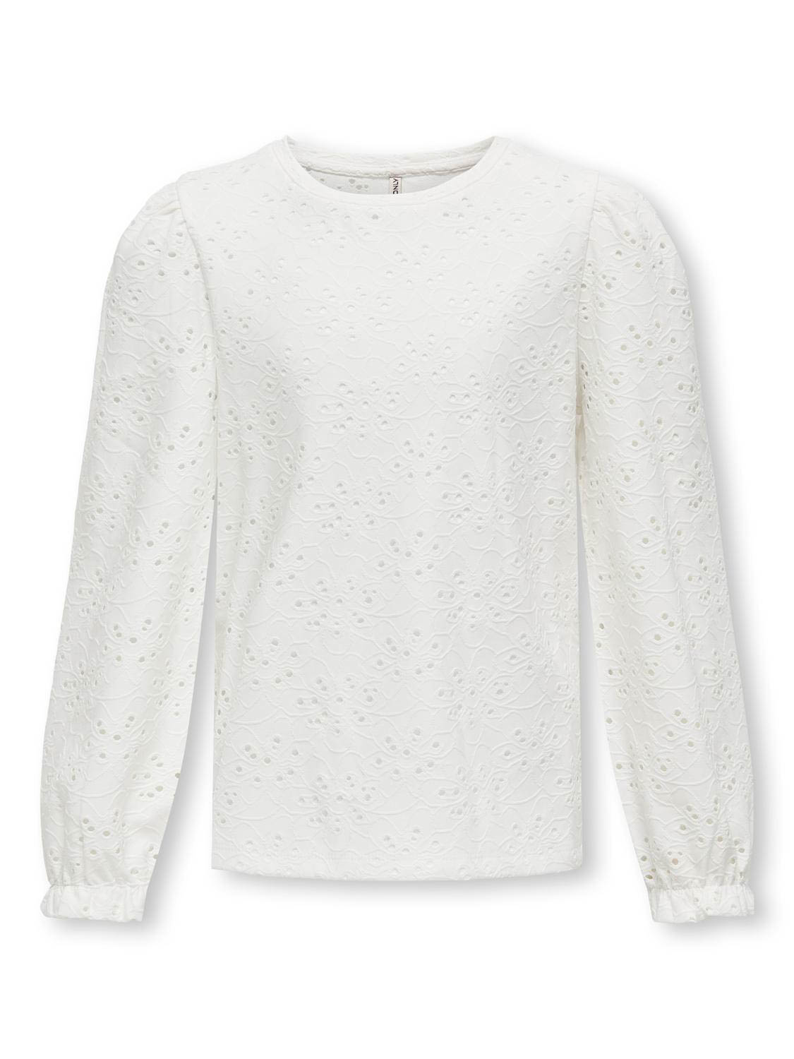 ONLY KOGSMILLA L/S PUFF TOP CS JRS Meisjes Top - Maat 110/116