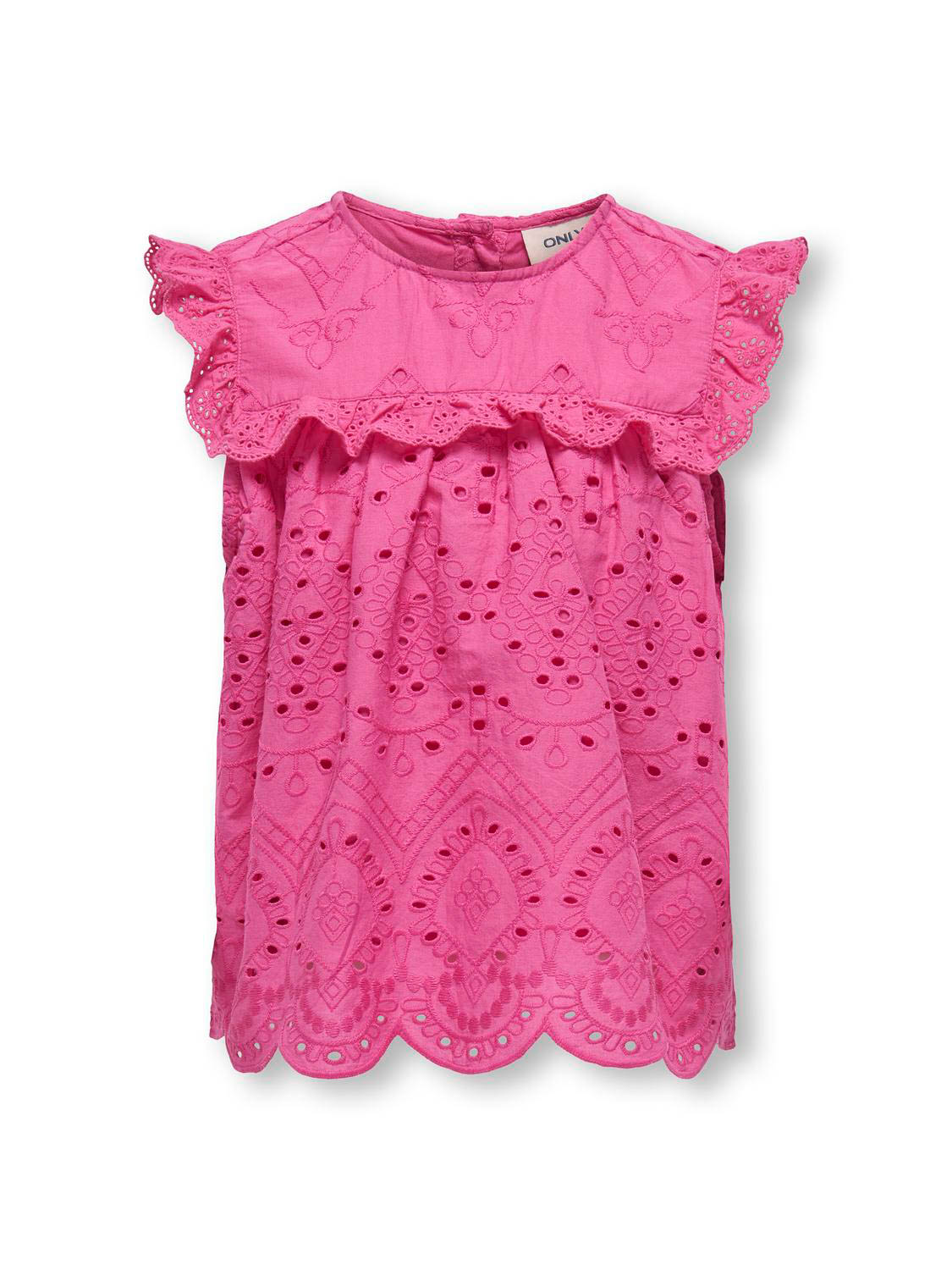 Only Kogcleo Life S/l Emb Button Top Wvn
