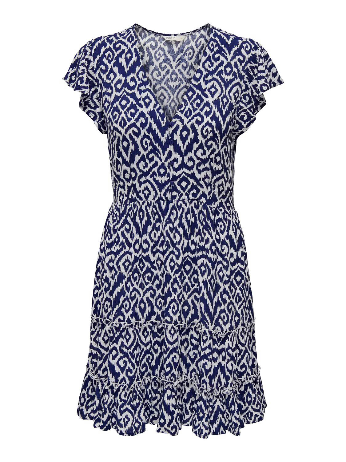 Only Mini-jurk ONLCLAUDETTE LIFE SS MINI DRESS WVN NOOS
