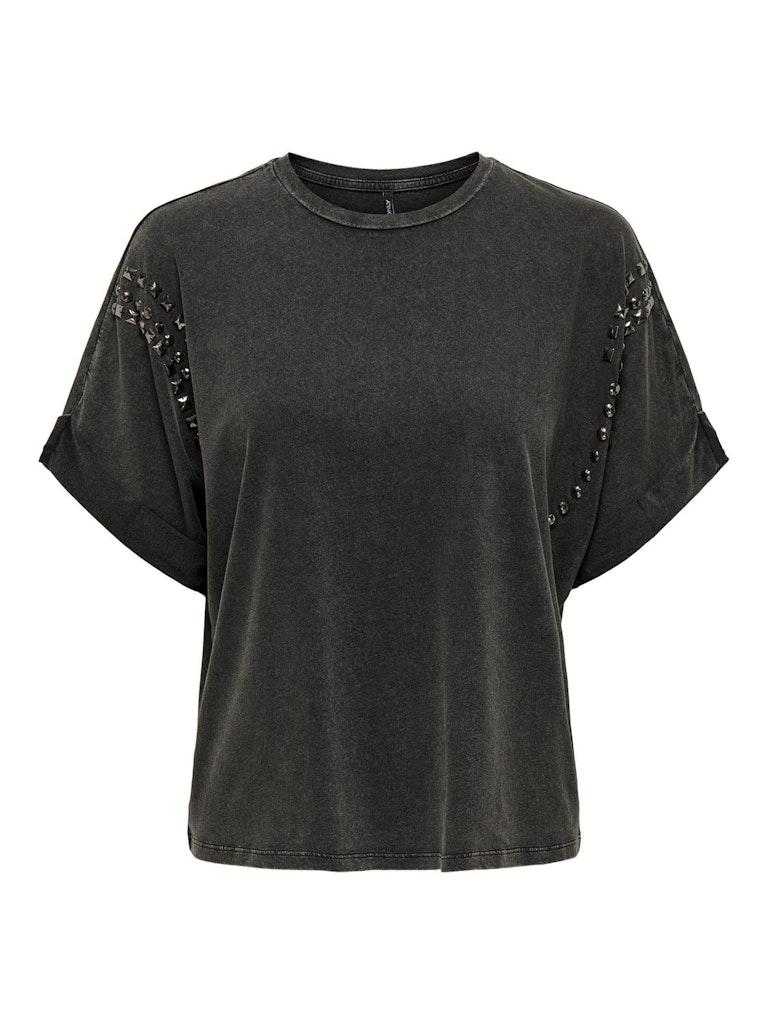 Only Onllucy Life S/s Loose Studs Top Jr: