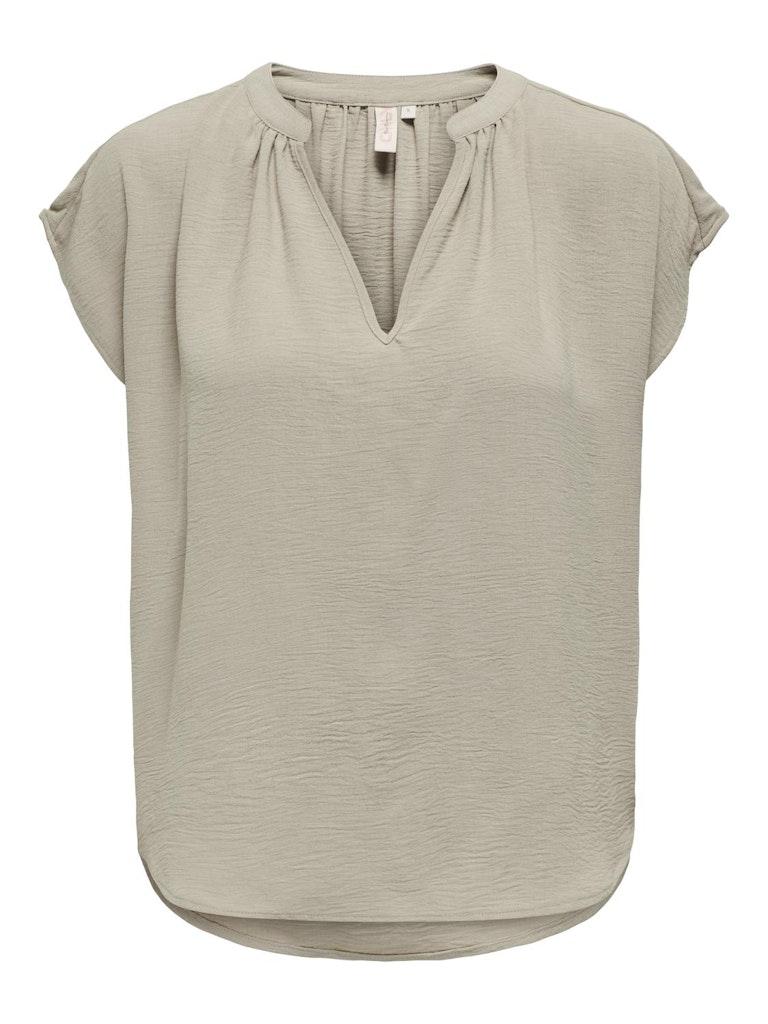 Only Onlpam Life Ss V-neck Top Wvn