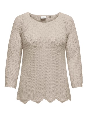 Carmakoma CARNOLA LIFE  3/4 PULLOVER KNT NOOS Feather Gray | Freewear