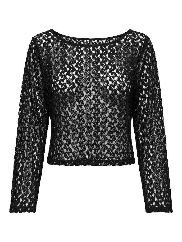 Only T-shirt Onllion L/s Top Jrs 15323314 Black Dames Maat - S