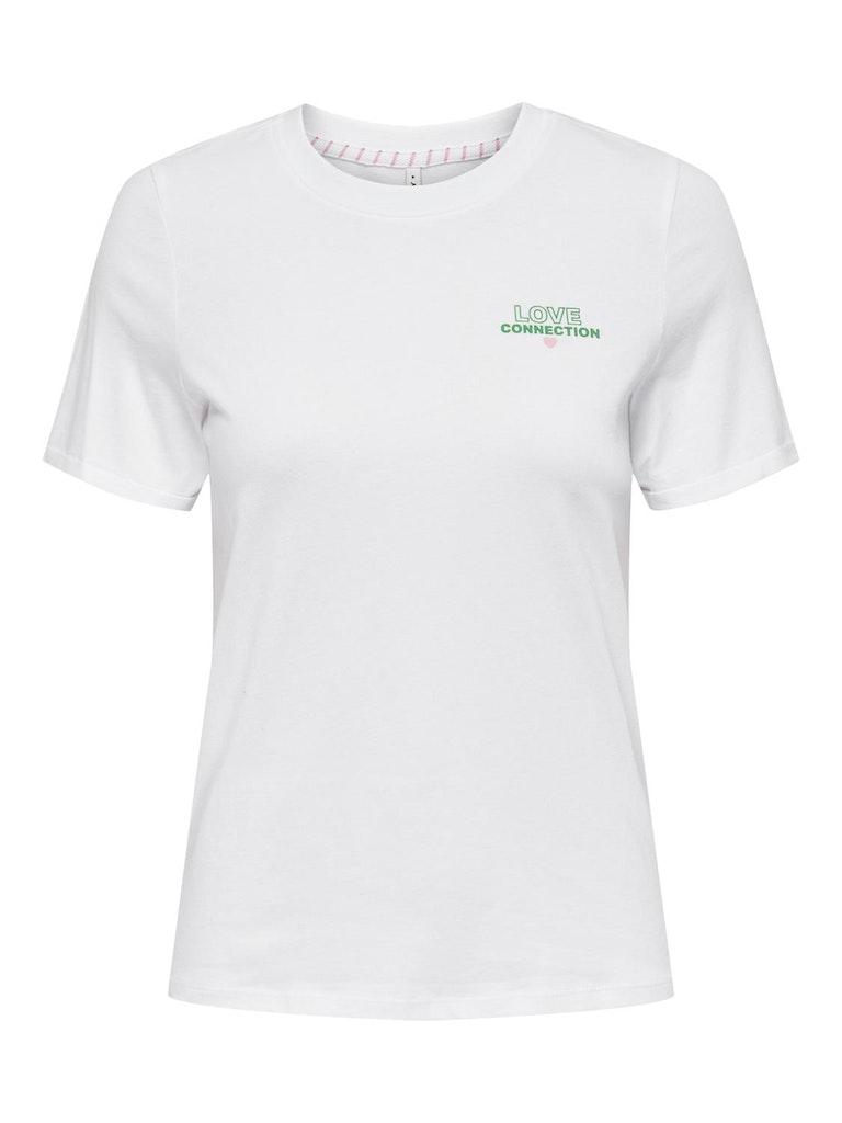 Only T-shirt Onlina Reg S/s Fold-up Top Box Jrs 15324012 Dames Maat - XL