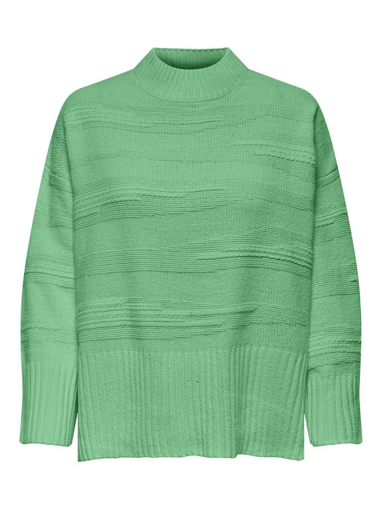 ONLY ONLIMA LS LOOSE STRUC HIGHNECK CC KNT Dames Trui - Maat S
