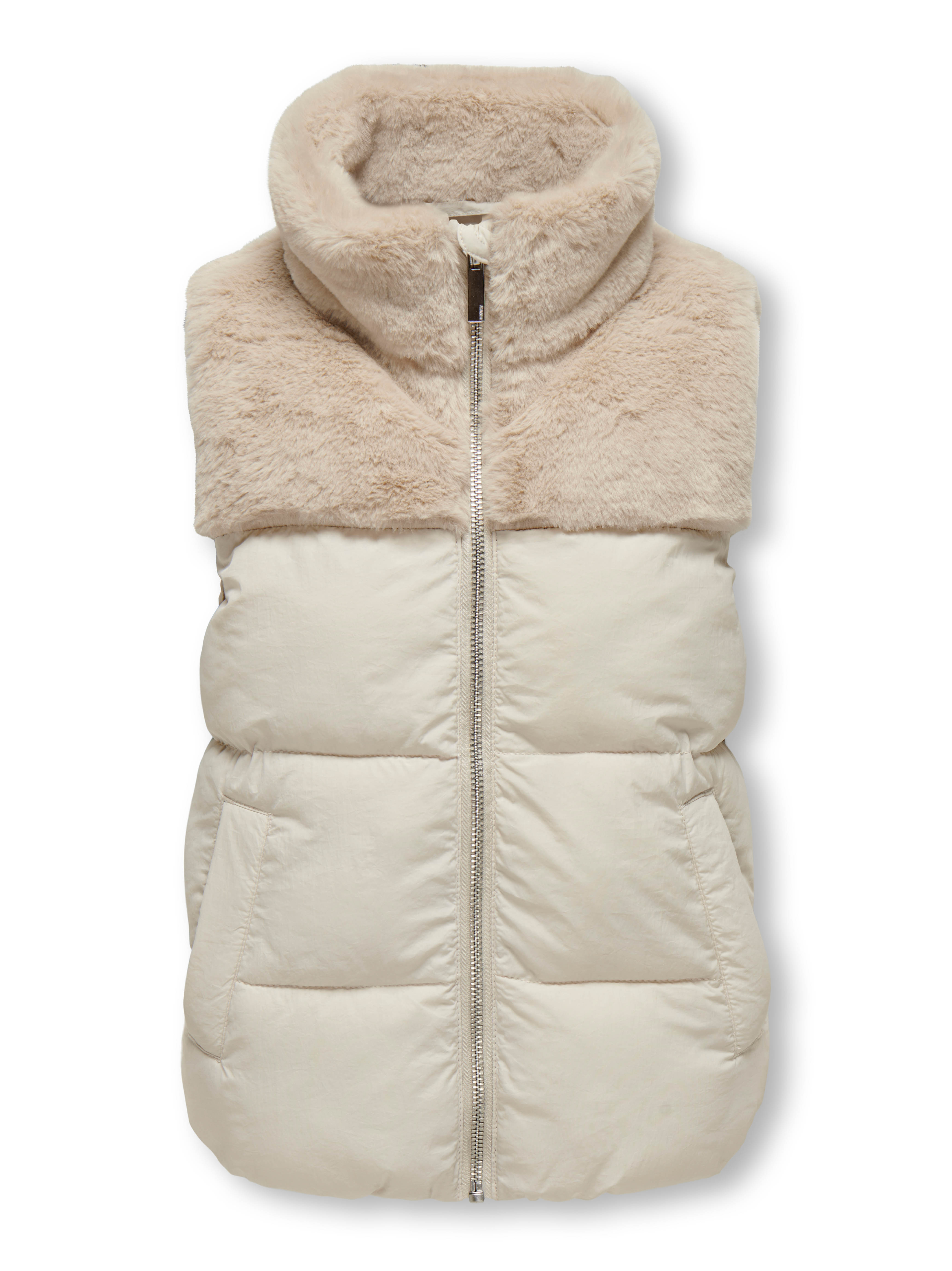 Only Kogwanja Fur Puffer Mix Waistcoat O: