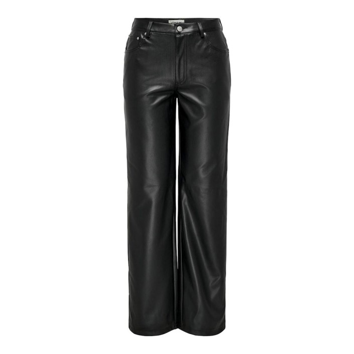 Only ONLKIRI HW STR FAUX LEATHER PNT Black | Freewear ONLKIRI HW STR FAUX LEATHER PNT - www.freewear.nl - Freewear