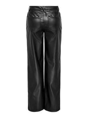 Only ONLKIRI HW STR FAUX LEATHER PNT Black | Freewear ONLKIRI HW STR FAUX LEATHER PNT - www.freewear.nl - Freewear