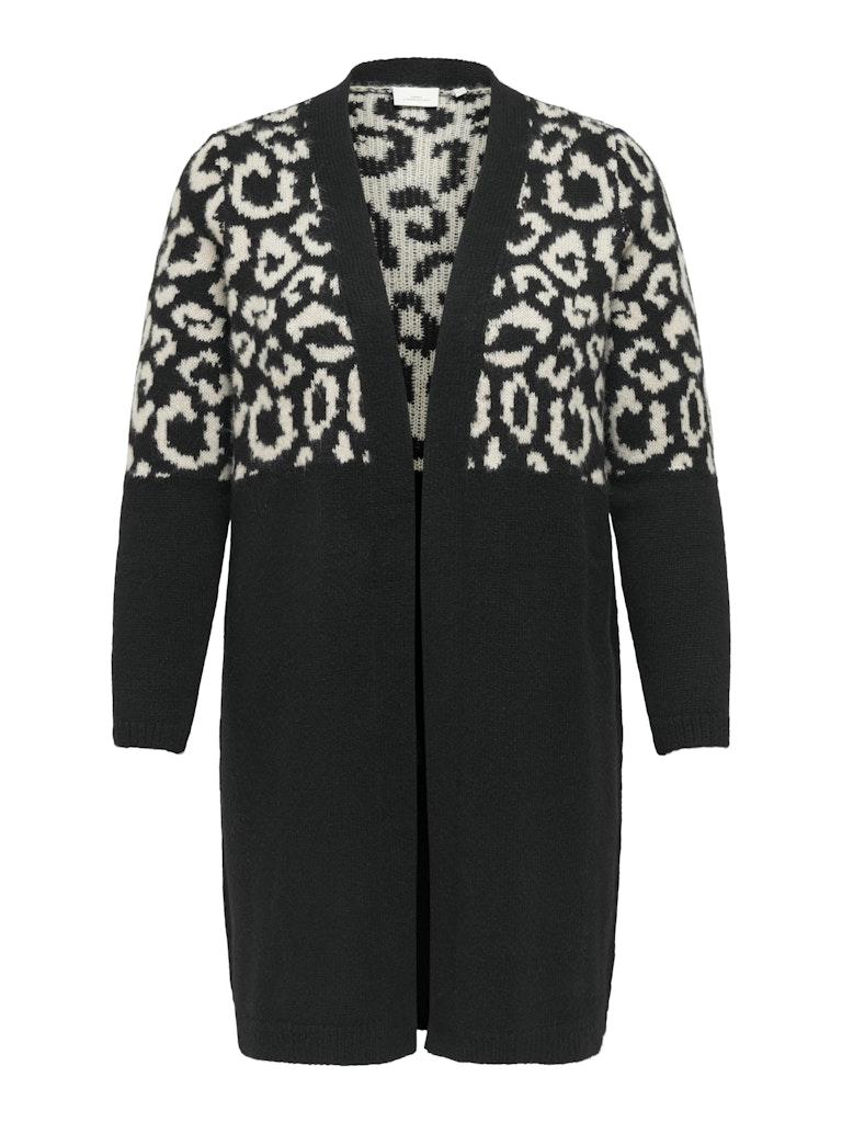 ONLY CARMAKOMA CARJADE ZEBRA L/S CARDIGAN KNT NOOS Dames Vest - Maat S