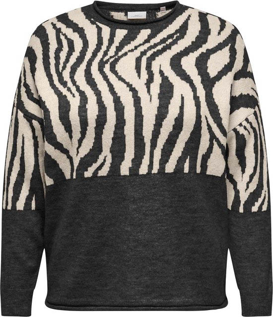 Carmakoma (Maatje Meer) Carjade Zebra L/s O-neck Knt Noos