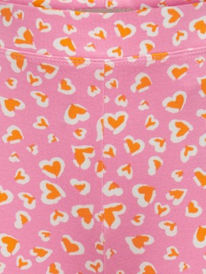 Only KOGPAIGE FLARED AOP PANT CS PNT Begonia Pink/Heart | Freewear KOGPAIGE FLARED AOP PANT CS PNT - www.freewear.nl - Freewear