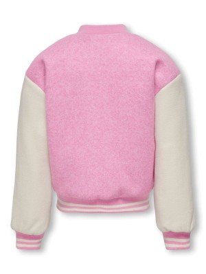 Only KOGNANCY LIFE COLLEGE BOMBER OTW Super Pink | Freewear KOGNANCY LIFE COLLEGE BOMBER OTW - www.freewear.nl - Freewear