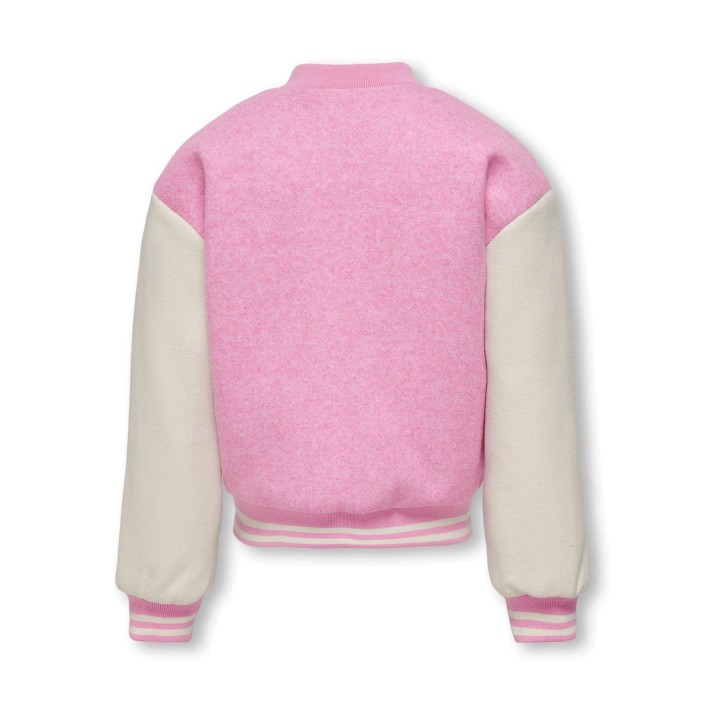Only KOGNANCY LIFE COLLEGE BOMBER OTW Super Pink | Freewear KOGNANCY LIFE COLLEGE BOMBER OTW - www.freewear.nl - Freewear
