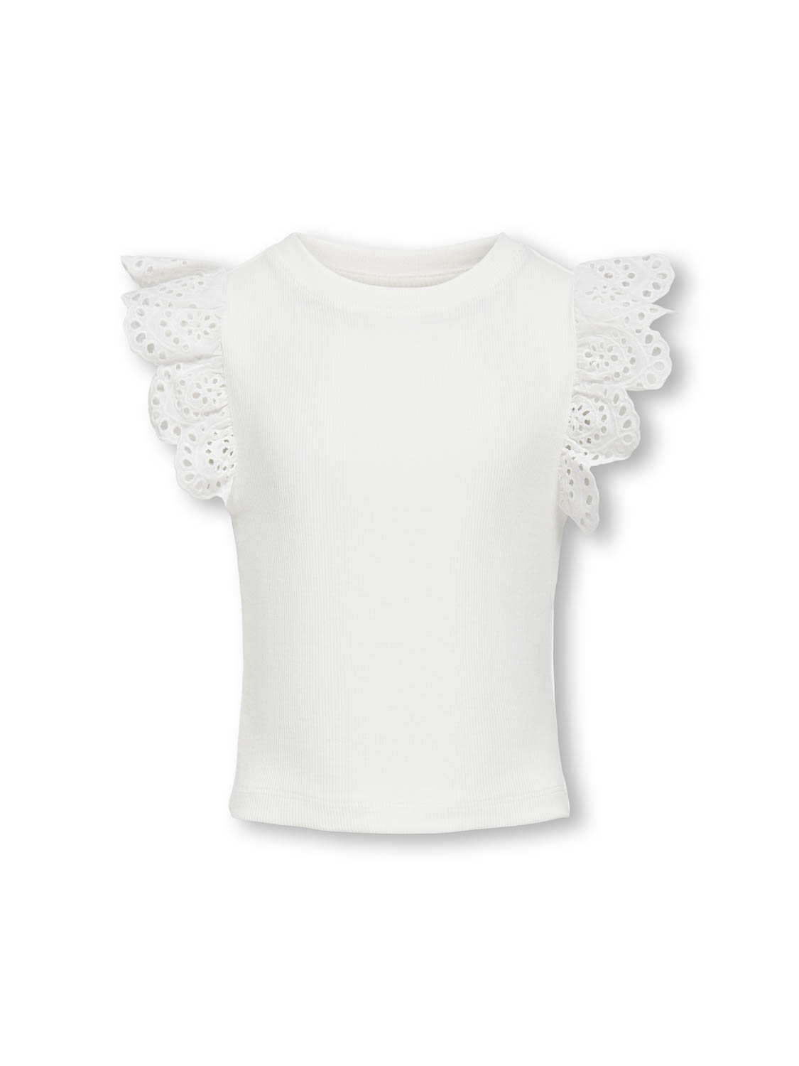 Kids ONLY Kogdrea S/S top JRS T-shirt wit 158/164 - Katoen - Street wear