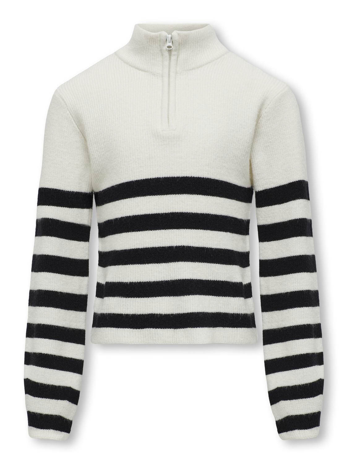 Only Kogfranca Half Zip L/s Stripe Knt N: