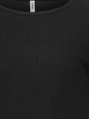 Only KOGNELLA L/S O-NECK TOP JRS NOOS Black | Freewear KOGNELLA L/S O-NECK TOP JRS NOOS - www.freewear.nl - Freewear