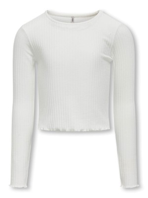 Only KOGNELLA L/S O-NECK TOP JRS NOOS Cloud Dancer | Freewear KOGNELLA L/S O-NECK TOP JRS NOOS - www.freewear.nl - Freewear
