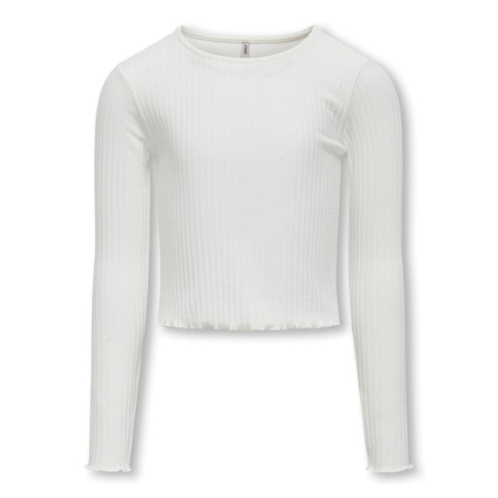 Only KOGNELLA L/S O-NECK TOP JRS NOOS Cloud Dancer | Freewear KOGNELLA L/S O-NECK TOP JRS NOOS - www.freewear.nl - Freewear