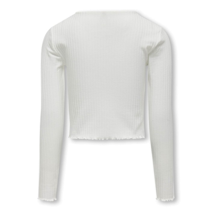 Only KOGNELLA L/S O-NECK TOP JRS NOOS Cloud Dancer | Freewear KOGNELLA L/S O-NECK TOP JRS NOOS - www.freewear.nl - Freewear
