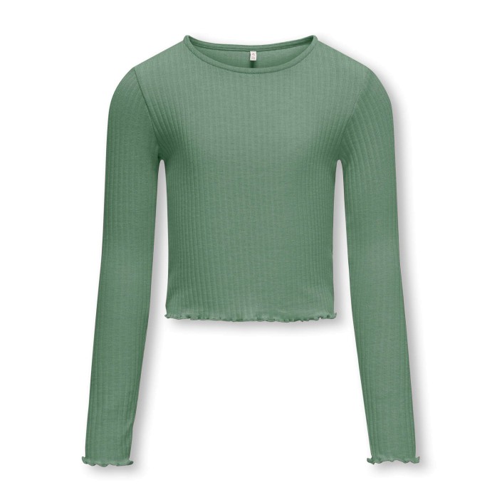 Only KOGNELLA L/S O-NECK TOP JRS NOOS Hedge Green | Freewear KOGNELLA L/S O-NECK TOP JRS NOOS - www.freewear.nl - Freewear