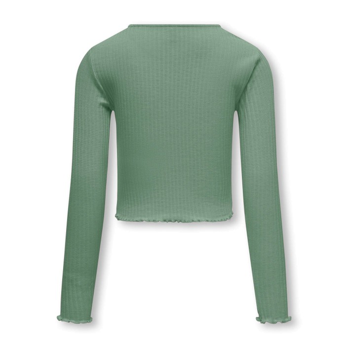 Only KOGNELLA L/S O-NECK TOP JRS NOOS Hedge Green | Freewear KOGNELLA L/S O-NECK TOP JRS NOOS - www.freewear.nl - Freewear