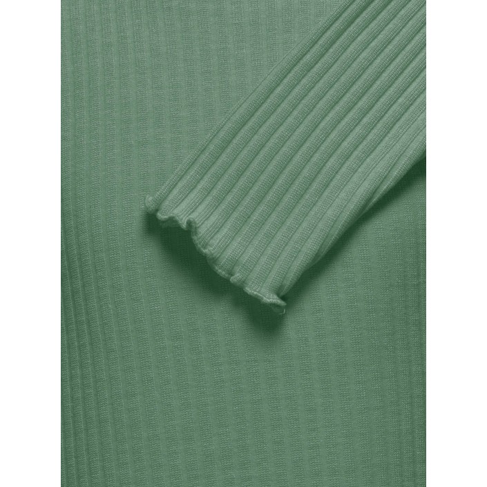 Only KOGNELLA L/S O-NECK TOP JRS NOOS Hedge Green | Freewear KOGNELLA L/S O-NECK TOP JRS NOOS - www.freewear.nl - Freewear