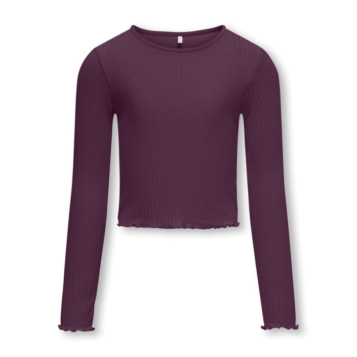 Only KOGNELLA L/S O-NECK TOP JRS NOOS Mauve Wine | Freewear KOGNELLA L/S O-NECK TOP JRS NOOS - www.freewear.nl - Freewear