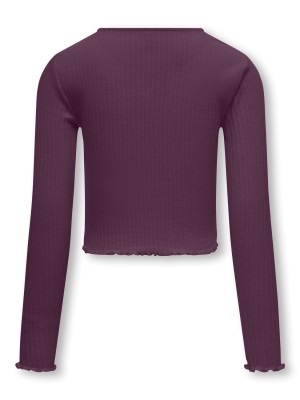 Only KOGNELLA L/S O-NECK TOP JRS NOOS Mauve Wine | Freewear KOGNELLA L/S O-NECK TOP JRS NOOS - www.freewear.nl - Freewear