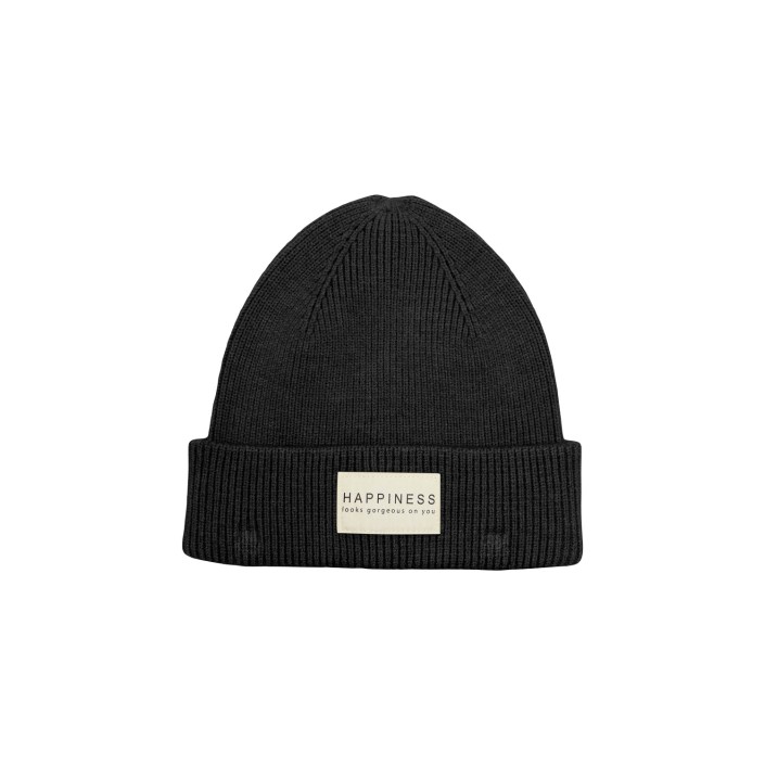 Only KOGALPHA LIFE PATCH RIB BEANIE ACC Black | Freewear KOGALPHA LIFE PATCH RIB BEANIE ACC - www.freewear.nl - Freewear