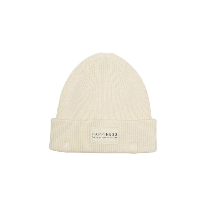 Only KOGALPHA LIFE PATCH RIB BEANIE ACC Cloud Dancer | Freewear KOGALPHA LIFE PATCH RIB BEANIE ACC - www.freewear.nl - Freewear
